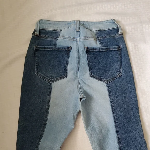 Y2k Altard State Trendy Multi-Blue Flare Jeans - Picture 11 of 15